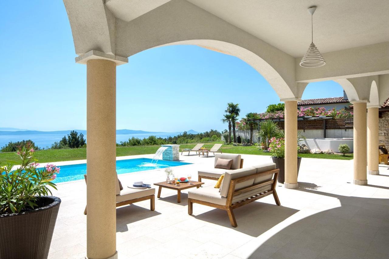 Luxury Panorama Vila With Amazing Seaview In Gondolici 7 Km From Rabac Labin  Eksteriør billede