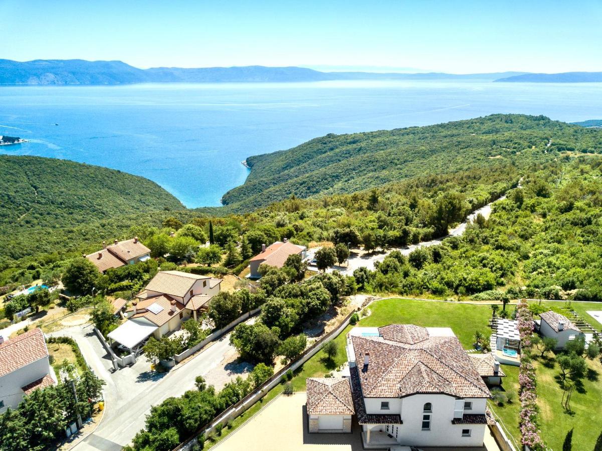 Luxury Panorama Vila With Amazing Seaview In Gondolici 7 Km From Rabac Labin  Eksteriør billede