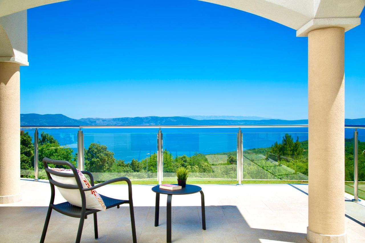 Luxury Panorama Vila With Amazing Seaview In Gondolici 7 Km From Rabac Labin  Eksteriør billede