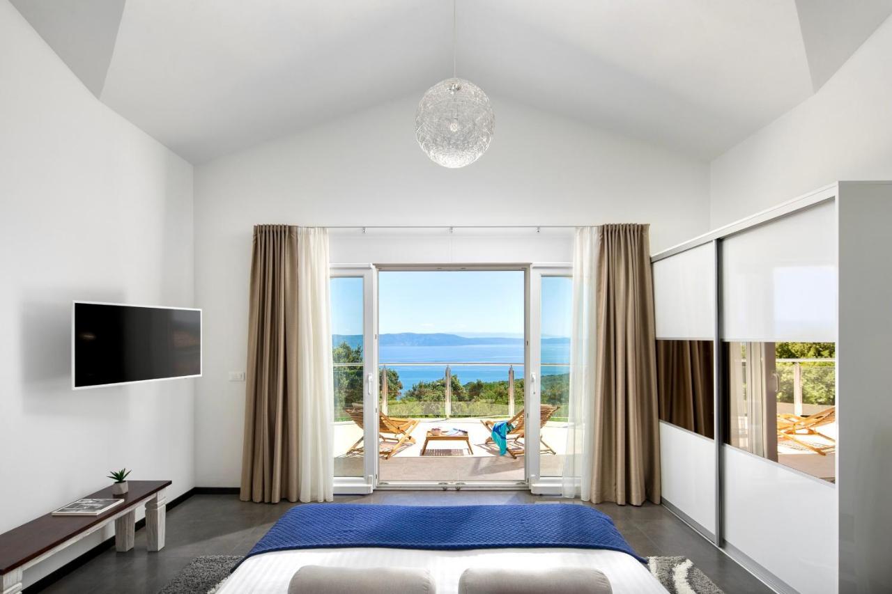 Luxury Panorama Vila With Amazing Seaview In Gondolici 7 Km From Rabac Labin  Eksteriør billede
