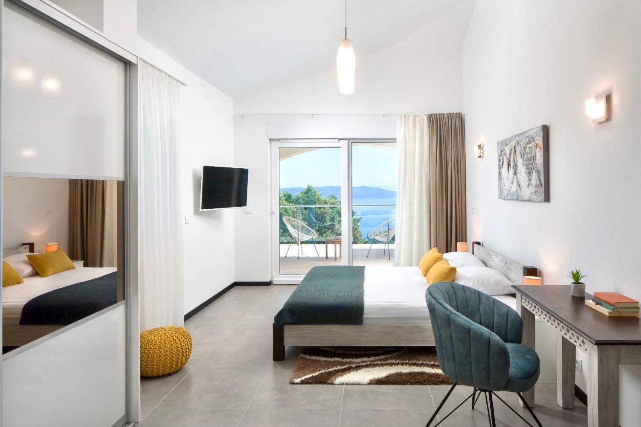 Luxury Panorama Vila With Amazing Seaview In Gondolici 7 Km From Rabac Labin  Eksteriør billede