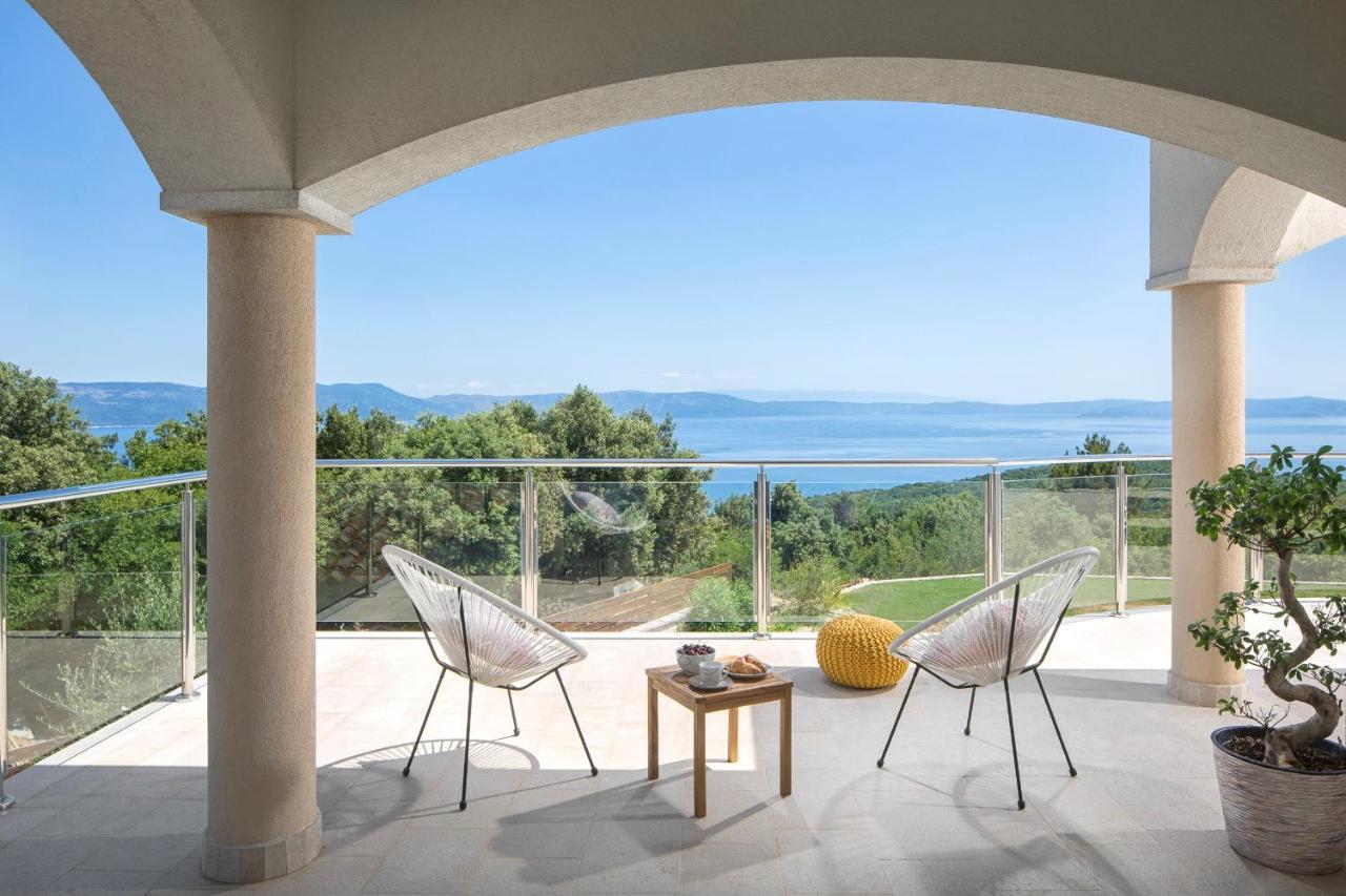 Luxury Panorama Vila With Amazing Seaview In Gondolici 7 Km From Rabac Labin  Eksteriør billede
